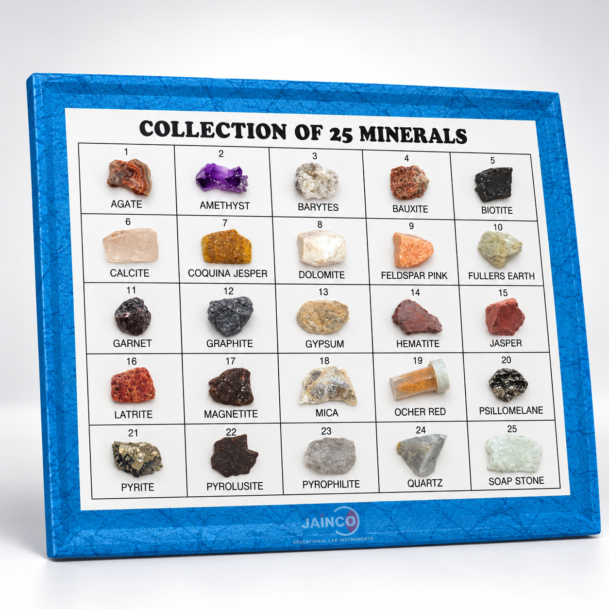 Collection of 25 Minerals